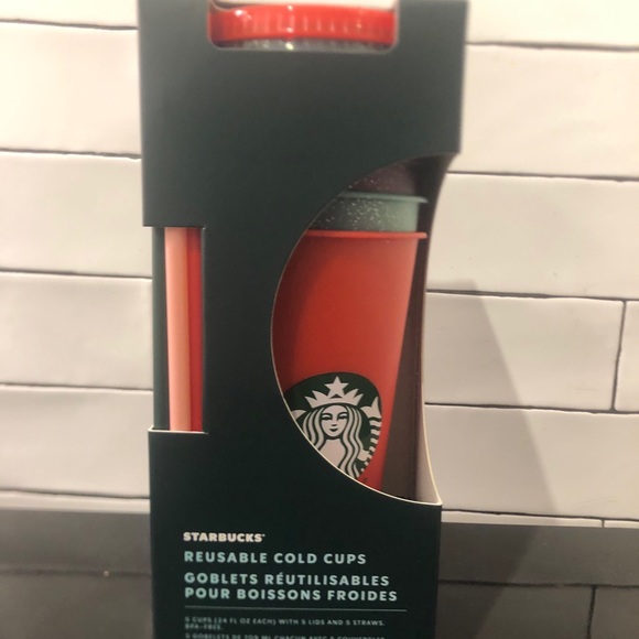 Starbucks Holiday ‘20 Limited Ed Reusable Cold Set - Picture 2 of 5